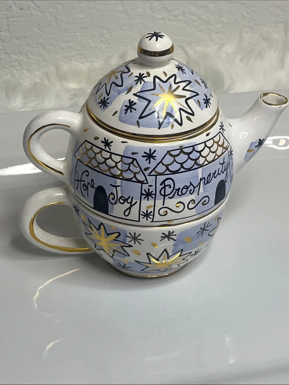 Starbucks Vintage 1998 "Tea for One" hand-painted from Italy - Picture 5 of 6